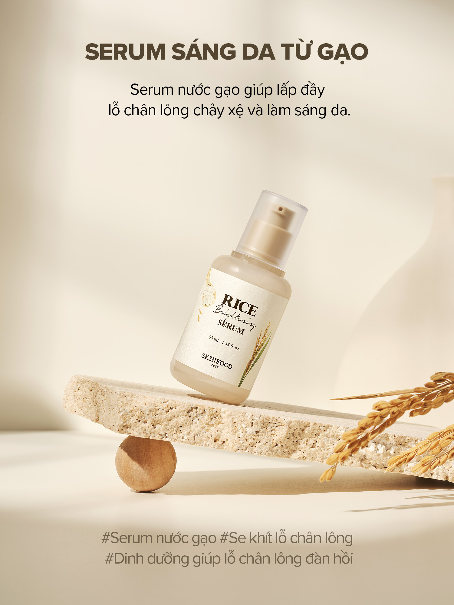 Serum Sáng Da Từ Gạo SKINFOOD