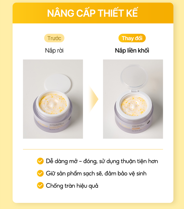 Mô tả Kem dưỡng trắng da và cấp ẩm sâu White Truffle Vita Capsule Cream 55g (Bản nâng cấp) - 2