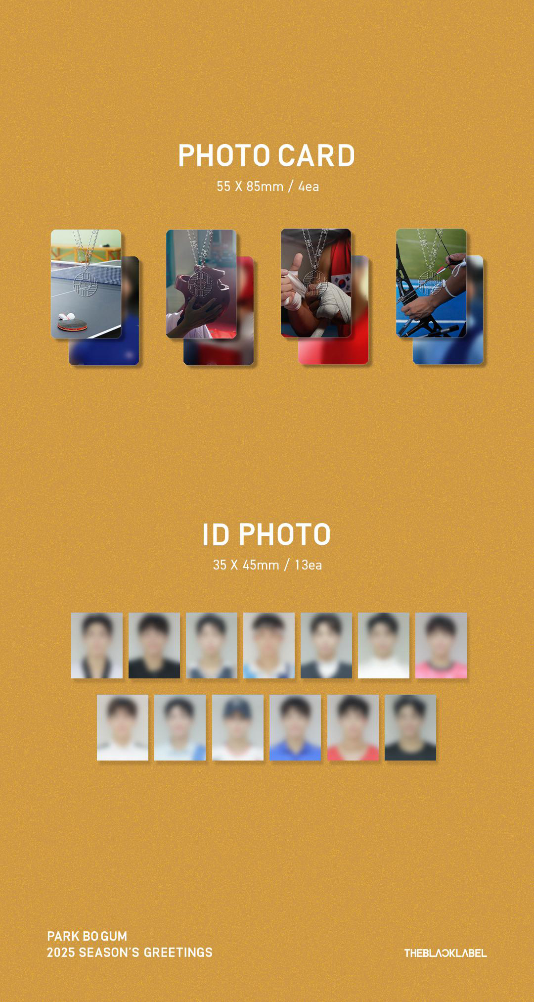 Park bo gum Season's Greetings 2024+カード ⠀ PARK BO GUM 2024 SEASON'S GREETINGS DETAILS ⠀ ▫️PRE