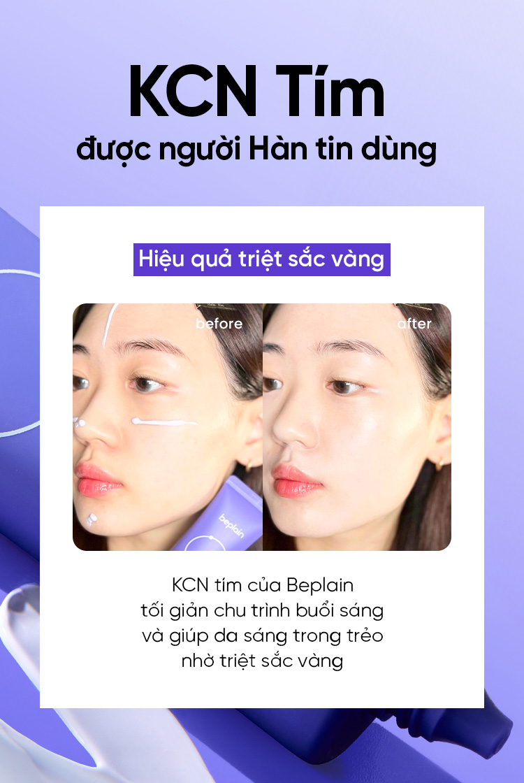 Mô tả Kem chống nắng BEPLAIN Sunmuse lai Vật Lý & Hoá Học Nâng Tone & Hiệu chỉnh da SPF 50+ PA++++ 50ml - 3