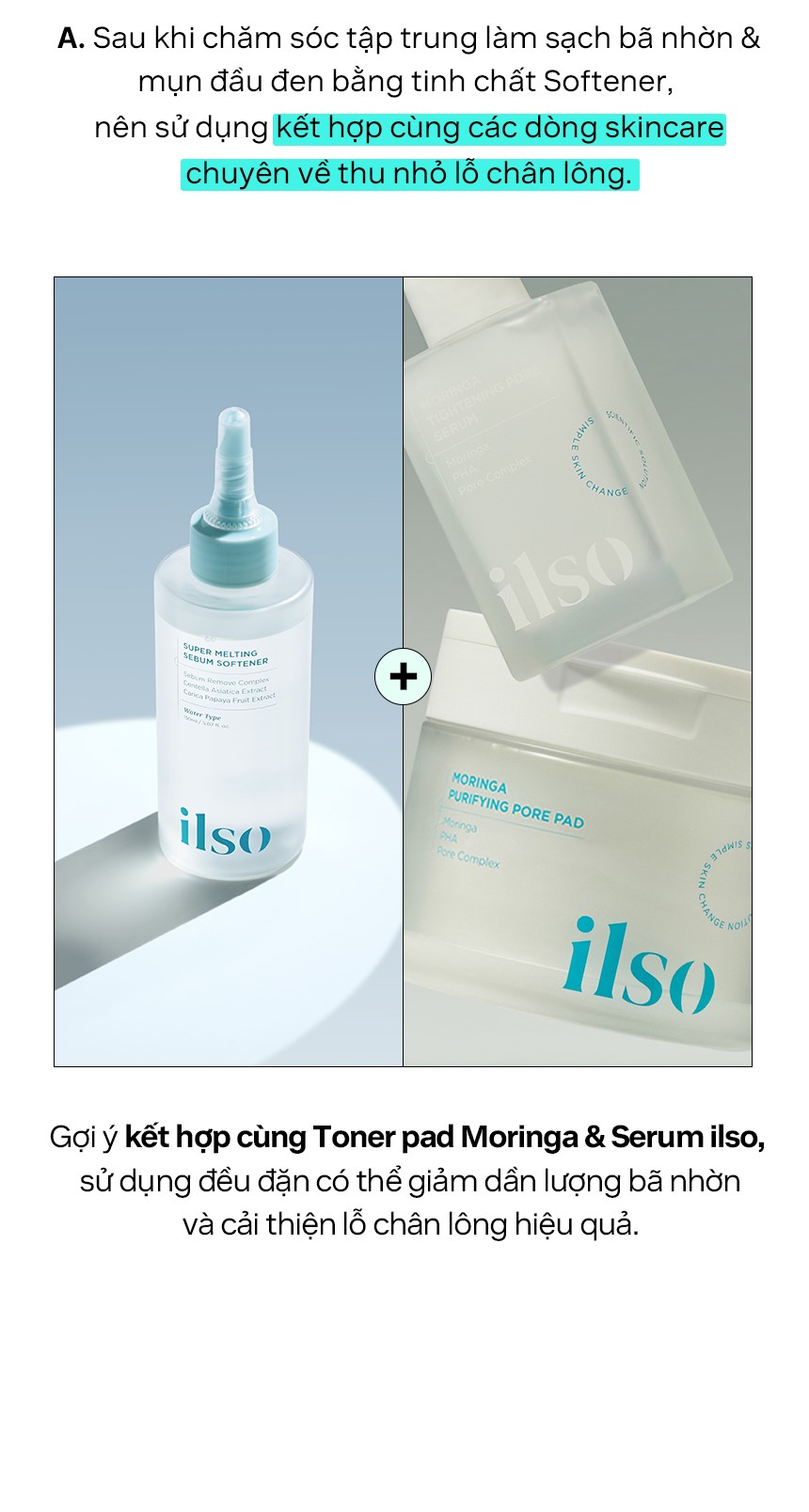 [ ilso Official] SET 3 MÓN_ Ủ mụn đầu đen, sợi bã nhờn Super Melting ...