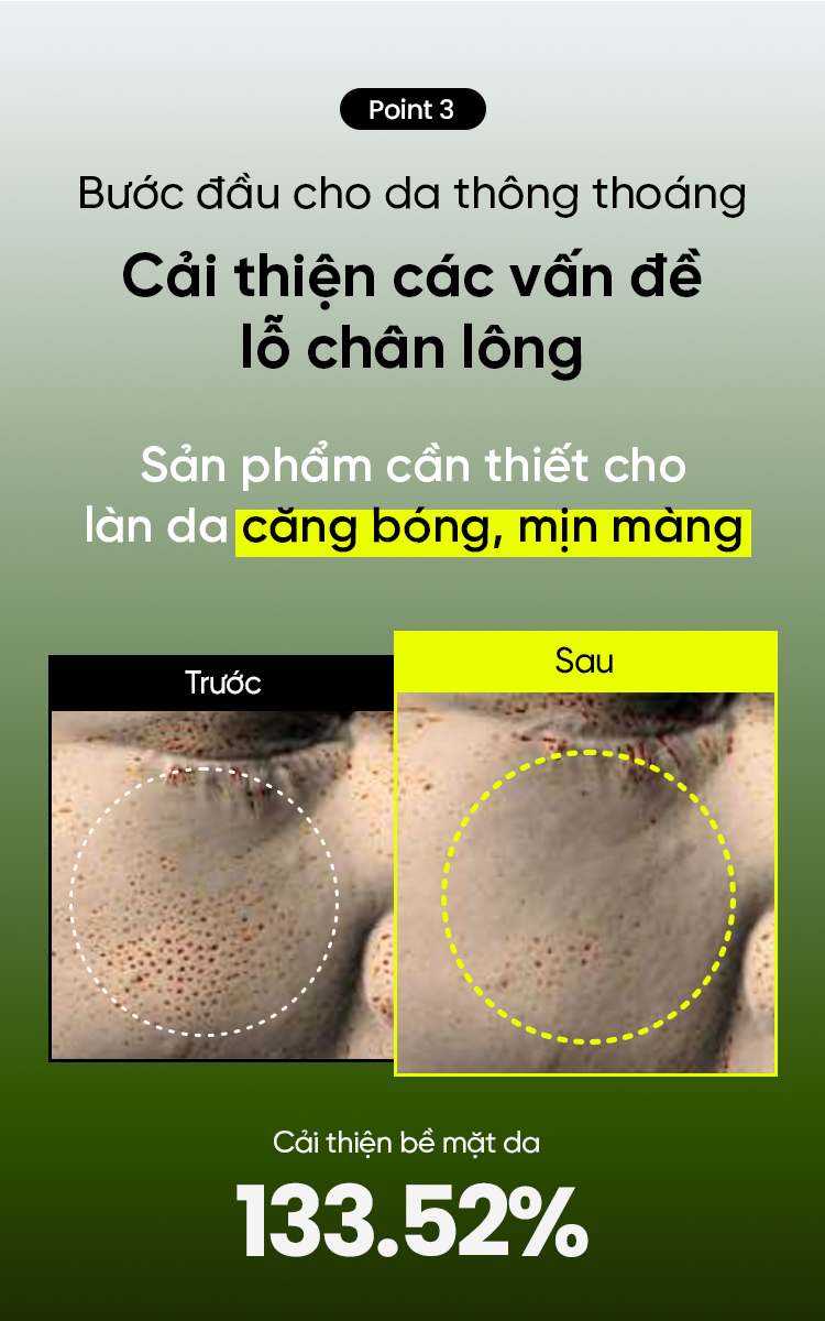 Mô tả Toner Đậu Xanh chứa PHA, AHA và LHA cân bằng độ pH, thải độc & tẩy da chết hiệu quả 265ML - 8