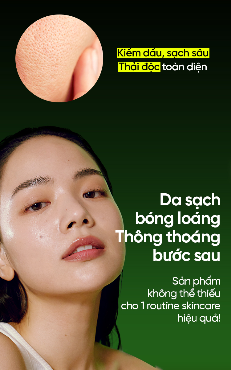 Mô tả Toner Đậu Xanh chứa PHA, AHA và LHA cân bằng độ pH, thải độc & tẩy da chết hiệu quả 265ML - 2