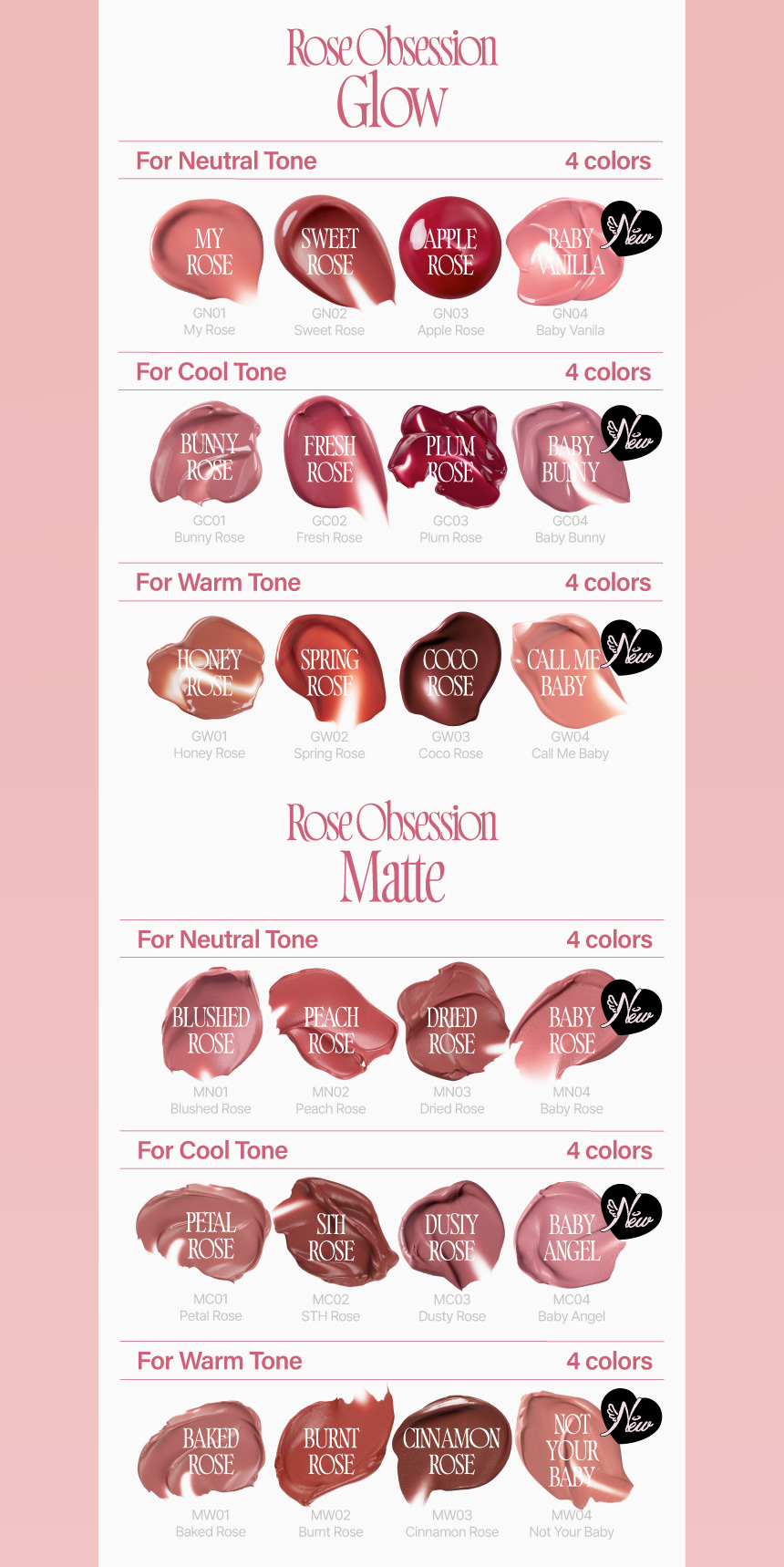 (NEW 6 Colors) fwee Rose Obsession Stay-fit Lip Tint (24 Màu) | Shopee ...