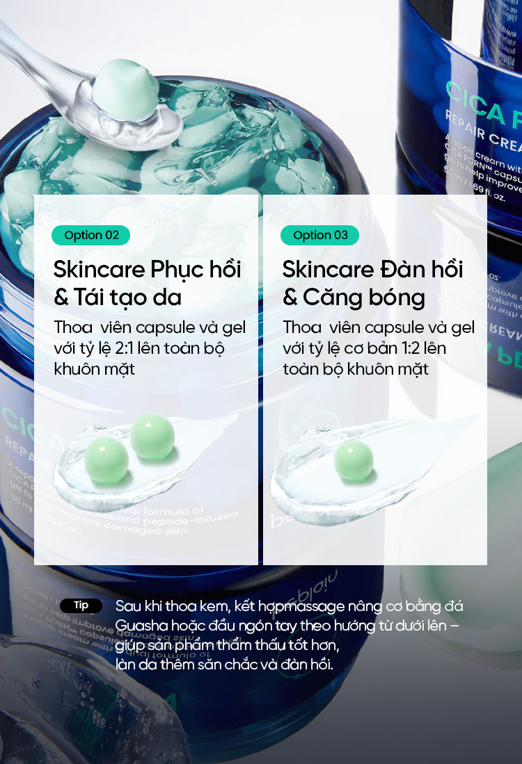 [Beplain X Lucie] [Combo độc quyền] Kem dưỡng BEPLAIN PDRN Rau Má đàn hồi & trẻ hóa làn da, cấp ẩm & căng bóng Cica PDRN 50ml & Serum 30ml