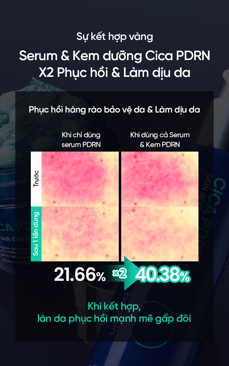[Beplain X Lucie] [Combo độc quyền] Kem dưỡng BEPLAIN PDRN Rau Má đàn hồi & trẻ hóa làn da, cấp ẩm & căng bóng Cica PDRN 50ml & Serum 30ml