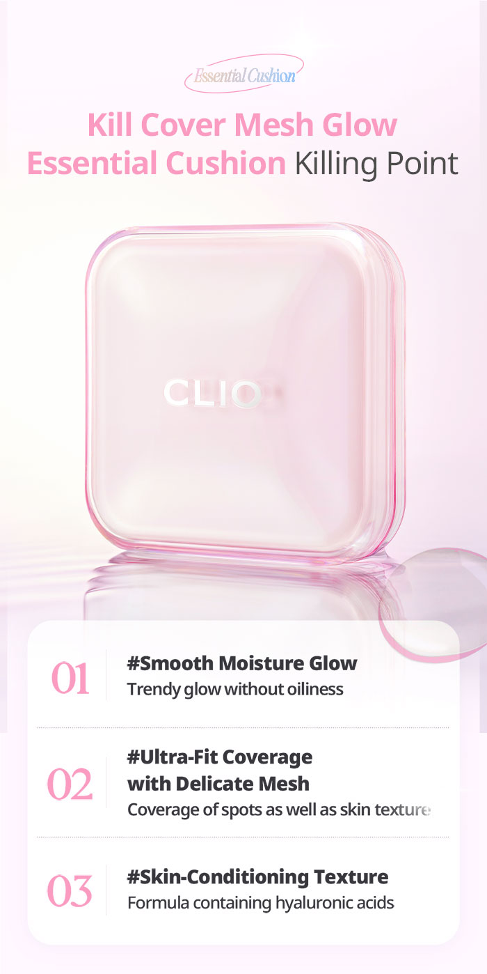 [CLIO - MINI VER MỚI] Kill Cover Mesh Glow Essential Cushion (15gX2 ...