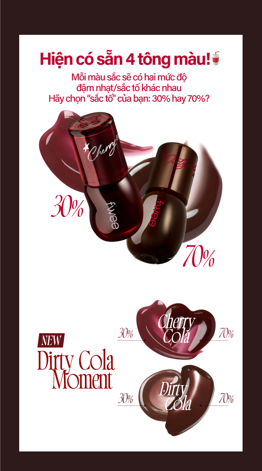 [fwee] Cola-Gloss _ Son Bóng 3D Voluming Gloss — 4 Màu (5.3g) | Shopee ...