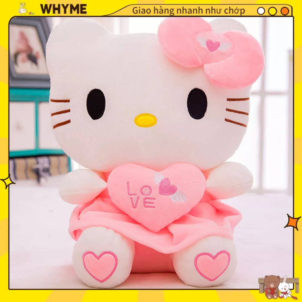 [Cực phẩm] Gấu bông Mèo Hello Kitty Thú Nhồi Bông Hình Mèo Hello Kitty ...