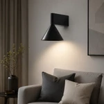 Phong Cách Ý Tối Giản Đèn Tường Led Cao Cấp Hình Nón Đèn Treo Tường Trong Nhà Thích Hợp Cho Phòng Ngủ, Khách, Phòng Ăn, Hành Lang, Ban Công, Hành Lang Và Cầu Thang — ảnh 4