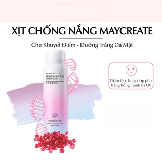 Xịt chống nắng Maycreate dưỡng ẩm làm trắng nâng tone da 150ml, chai bình xịt Makeup body mềm mịn
99.500
₫
-19%
5.0
Đã bán 30k+
Hà Nội