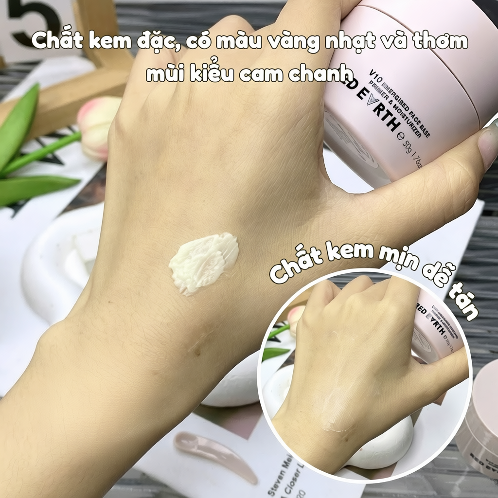 Red Earth Kem Lót Dưỡng Ẩm Sâu Làm Mịn Da 50g/15g Chứa Niacinamide Vitamin E Che Lỗ Chân Lông | BigBuy360 - bigbuy360.vn