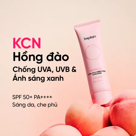 Kem chống nắng BEPLAIN Sunmuse lai Vật Lý & Hoá Học, Nâng Tone hồng rạng rỡ và Sáng da SPF 50+ PA++++ 50ml