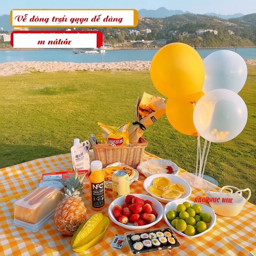 Thảm Picnic Dã Ngoại Gấp Gọn Chống Thấm, Phù Hợp Du Lịch Cắm Trại Chụp Ảnh | BigBuy360 - bigbuy360.vn
