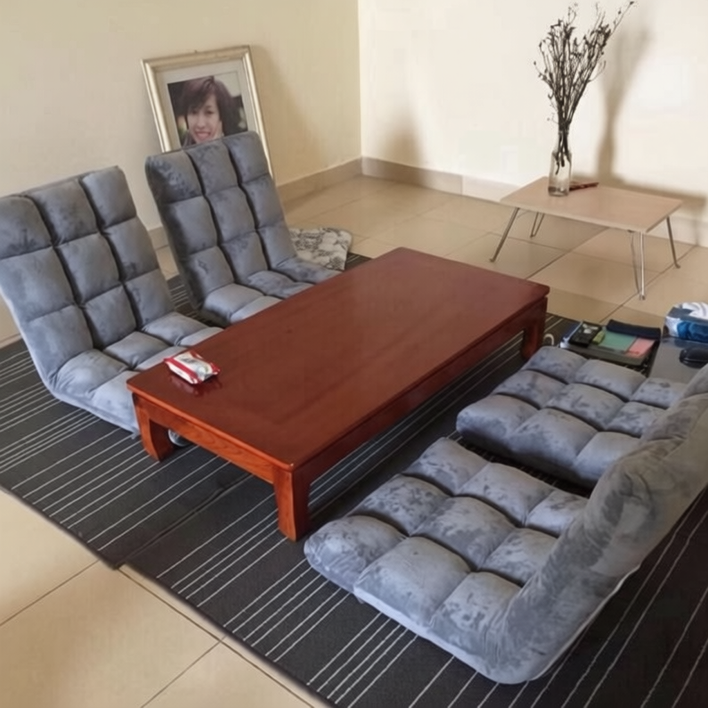 Ghế bệt tựa lưng tatami êm ái thoáng khí kích thước 38x73cm bảng màu đa dạng có khớp gập thay đổi độ nghiêng | BigBuy360 - bigbuy360.vn