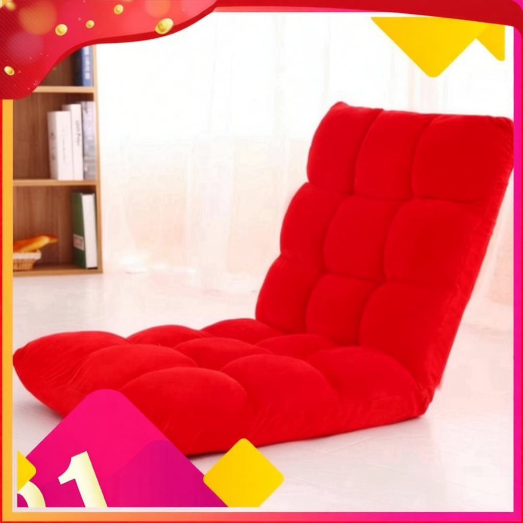 Ghế bệt tựa lưng tatami êm ái thoáng khí kích thước 38x73cm bảng màu đa dạng có khớp gập thay đổi độ nghiêng | BigBuy360 - bigbuy360.vn