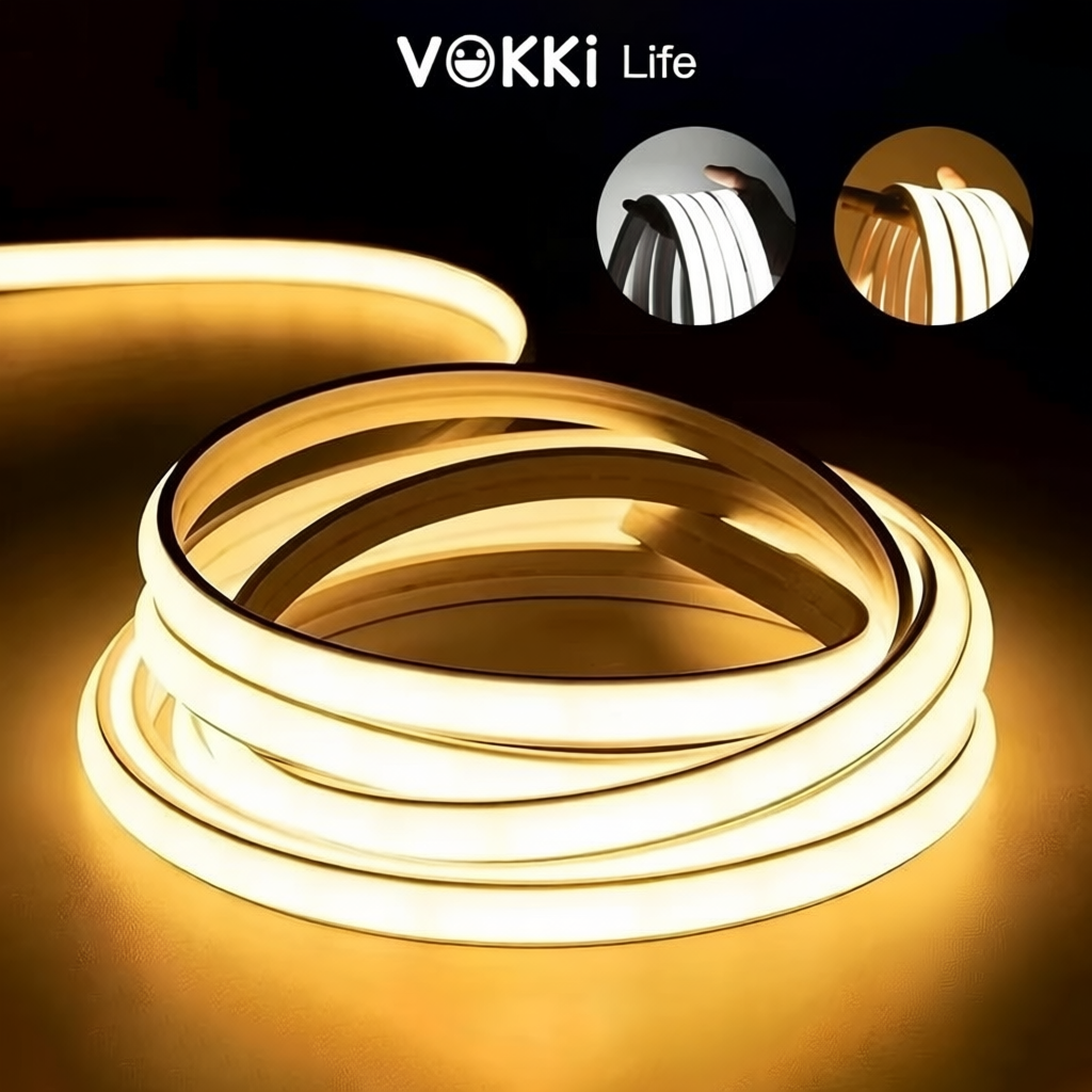 Dây Đèn Neon LED Dẻo 360° Có Phích Cắm, IP67 Chống Nước, đa dạng kích thước
