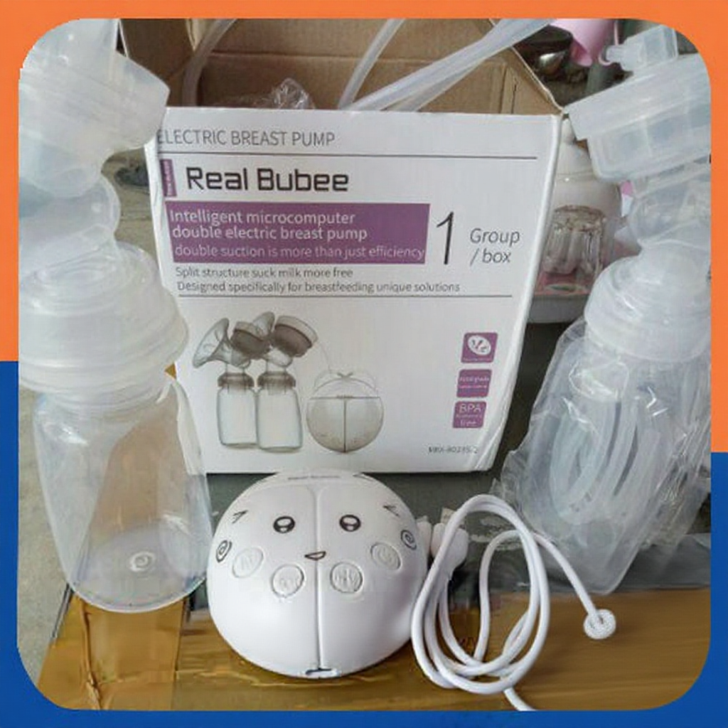 Máy hút sữa điện đôi Real Bubee