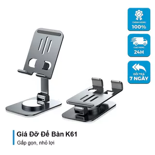Giá Đỡ Điện Thoại Xoay 360 độ K61, Lót Chống Trượt, Hợp Kim Chắc Chắn, Nhỏ Gọn, Tiện Lợi - XS Store
50.000
₫
-9%
4.9
Đã bán 20k+
TP. Hồ Chí Minh