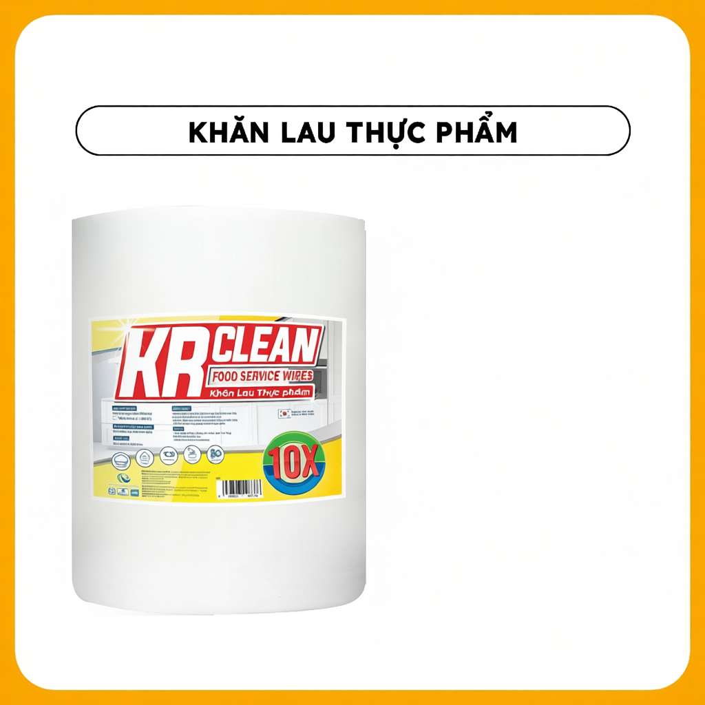 Khăn giấy thấm thực phẩm KRCLEAN thấm hút nước cực nhanh, không xù lông | BigBuy360 - bigbuy360.vn