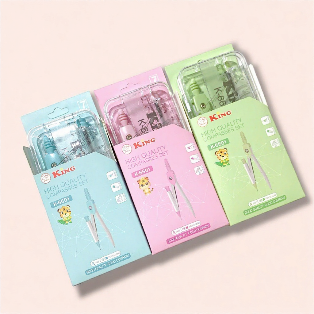 Bộ Compa Eke Thước Kẻ KING 7 Món - Dành cho học sinh | Shopee Việt Nam