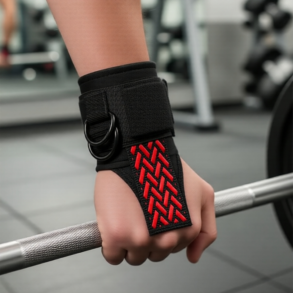 Dây quấn cổ tay & quai nâng tạ 2 trong 1 GOUNOD, hỗ trợ cổ tay khi tập gym