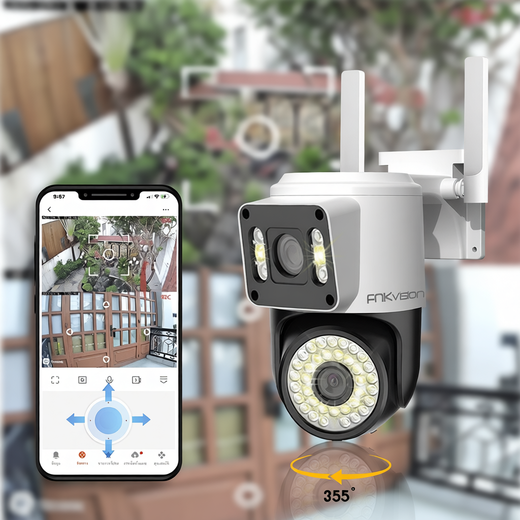 Camera YOOSEE Ngoài Trời 4 mắt (Xoay Được 3 Mắt) 3 Màn Hình Độ Phân Giải 18MP Tích Hợp 56 LED Nét OK | BigBuy360 - bigbuy360.vn