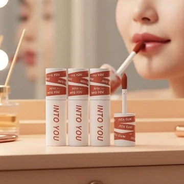 INTO YOU Shero Super Matte Kem Nền Môi & Má, Son Lì Độ Sắc Tố Cao Lâu Trôi