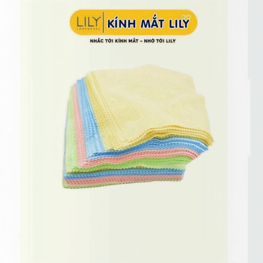 COMBO 10 - Khăn Lau Kính Đa Năng Chuyên Dụng - Lau Mắt Kính Cận Mặt Kính Điện Thoại Lilyeyewear | BigBuy360 - bigbuy360.vn