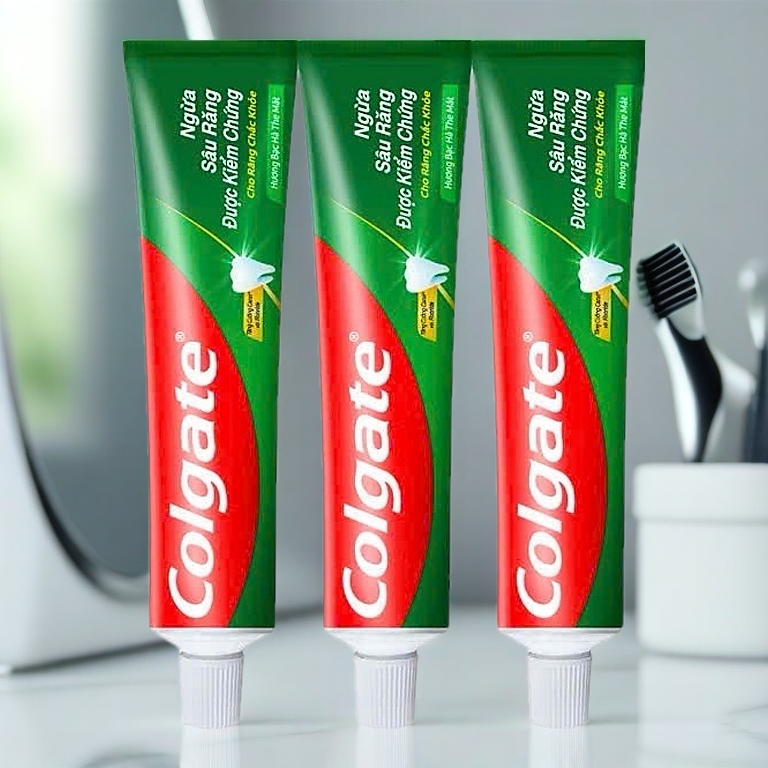 Kem đánh răng Colgate ngừa sâu răng răng chắc khỏe 225g/tuýp Mẫu mới