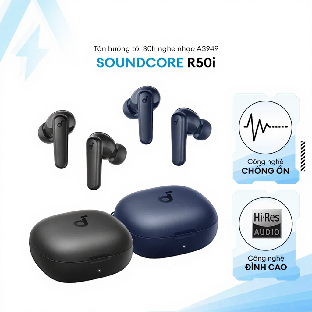 Tai Nghe Bluetooth Anker Soundcore R50i Siêu Nhẹ Nghe Nhạc Liên Tục Tới ...