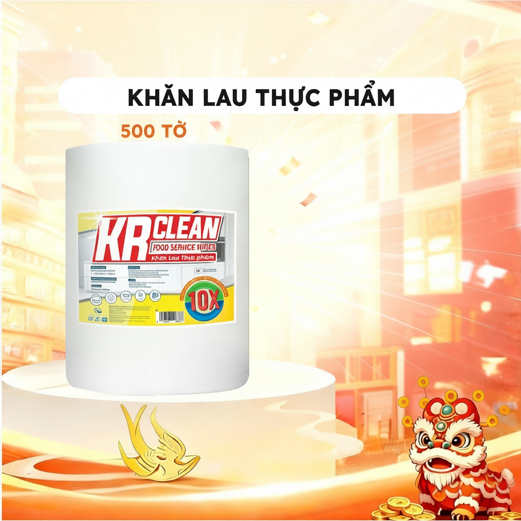 Khăn giấy thấm thực phẩm KRCLEAN thấm hút nước cực nhanh, không xù lông | BigBuy360 - bigbuy360.vn