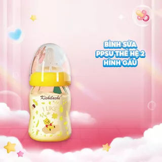 Bình Sữa Cho Bé Kichilachi PPSU Thế Hệ Thứ II,Phiên Bản Hình Gấu Núm Ti Siêu Mềm Chống Sặc Và Đầy Hơi 90Ml 160Ml 260Ml
156.000
₫
-18%
Mua để nhận quà
4.9
Đã bán 20k+
TP. Hồ Chí Minh
