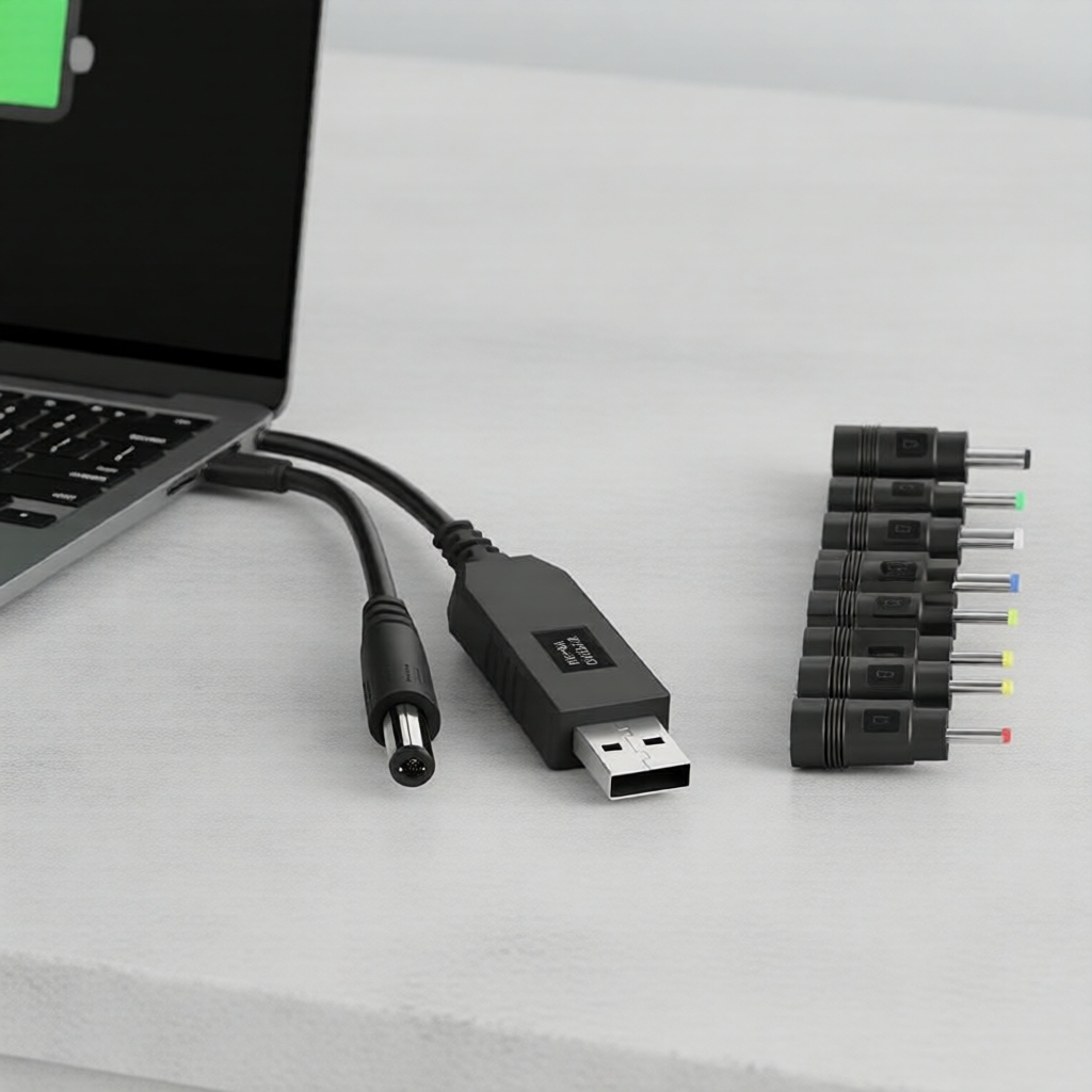 Cáp chuyển đổi nguồn USB 5V 12V 8 trong 1, giắc cắm đa năng dùng cho bộ ...