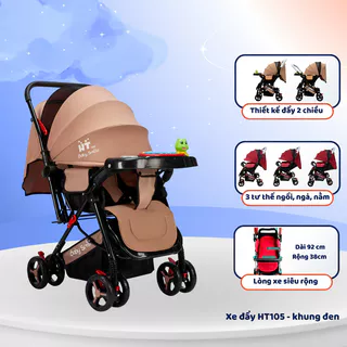 Xe đẩy cho bé Funnio HT105 khung đen, đẩy 2 chiều, 3 tư thế ngồi ngả nằm, phù hợp với bé sơ sinh
1.039.000
₫
-17%
4.9
Đã bán 10k+
Hà Nội
