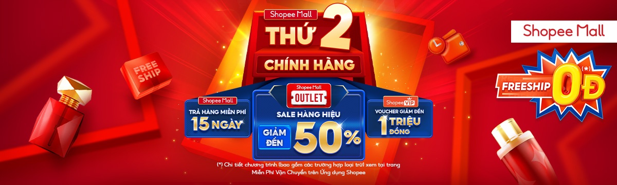 Shopee Thứ 2 Chính Hãng - Siêu Sale Điện Máy Giảm 50%