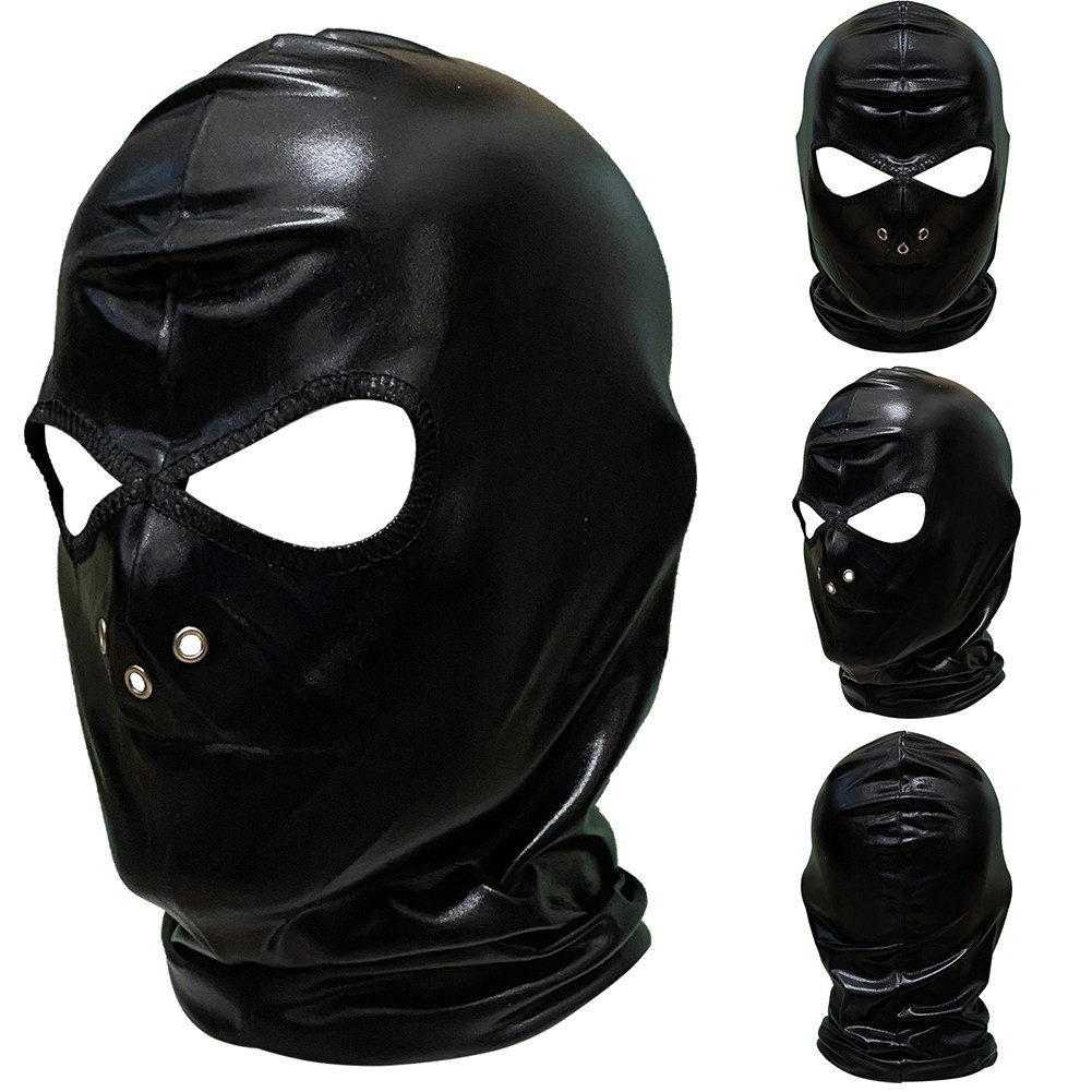 [COSYH] Hood Mở Mắt Miệng Câu Lạc Bộ Cosplay Cao Su Mặc Trang Phục Cặp Đôi Trang Phục Sân Khấu