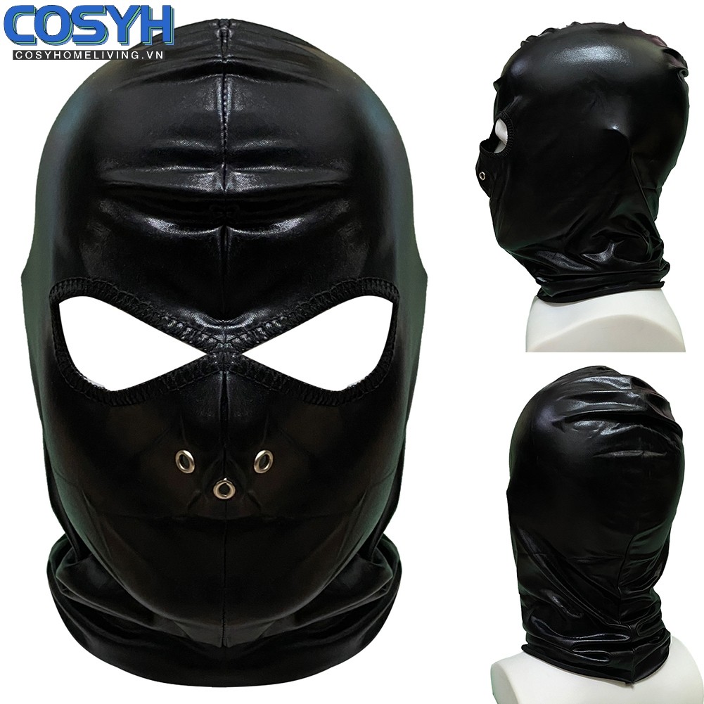 [COSYH] Hood Mở Mắt Miệng Câu Lạc Bộ Cosplay Cao Su Mặc Trang Phục Cặp Đôi Trang Phục Sân Khấu