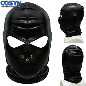 Hood Mở Mắt Miệng Câu Lạc Bộ Cosplay Cao Su Mặc Trang Phục Cặp Đôi Trang Phục Sân Khấu