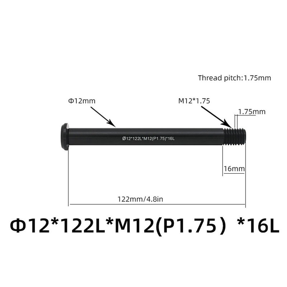 [Smellshi] Xe Đạp Thay Thế Trục Thru 12/15mm, Kích Cỡ 122-181L, P1.5/P1.75
