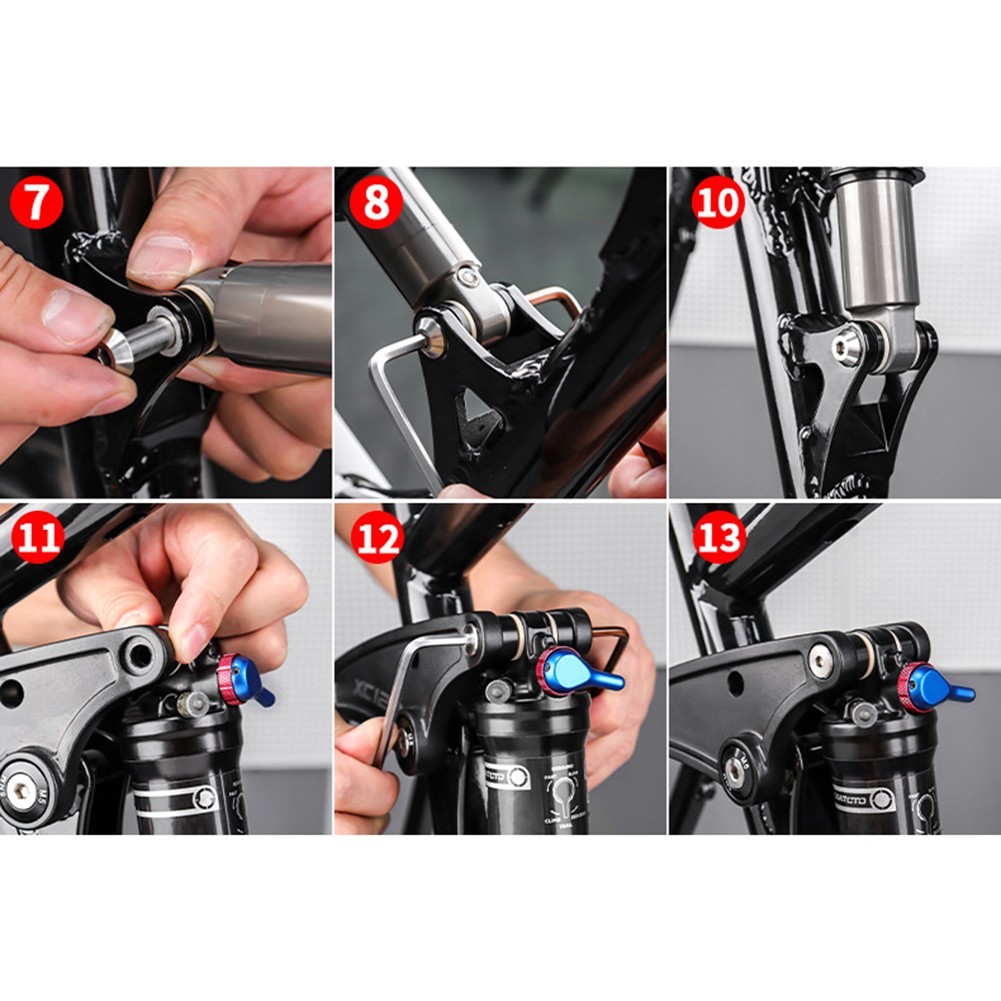 [SmellsHi] Bộ phận giảm xóc phía sau cho xe đạp MTB DH, tương thích với Fox và RockShox, 22-68mm