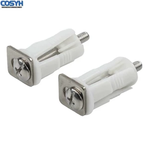 2 Phụ kiện nắp bồn cầu Vỏ vệ sinh Bu lông mở rộng bằng thép không gỉ