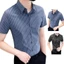 Nam Công Sở Sọc Áo Sơ Mi Thoáng Khí Tee Dạo Phố Áo Tay Ngắn