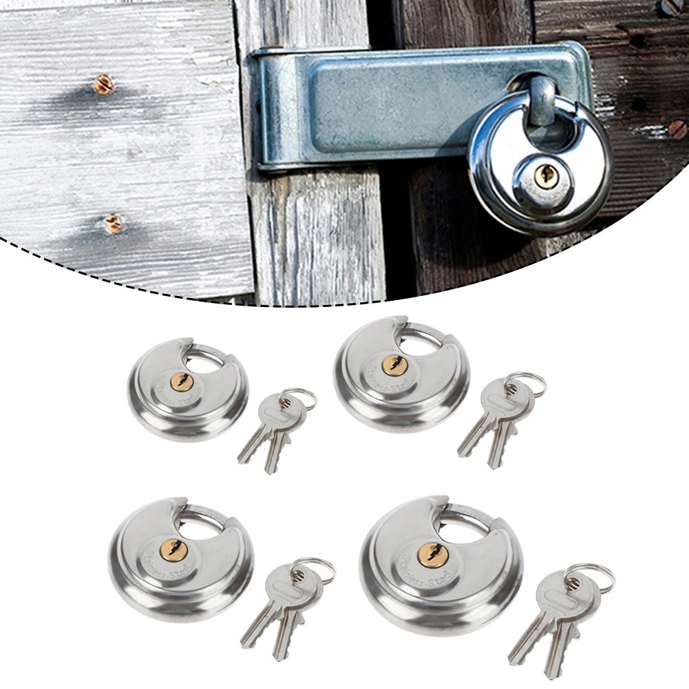 Khóa cơ chế ổ khóa bằng thép không gỉ tròn có sẵn cho cửa kho vận chuyển