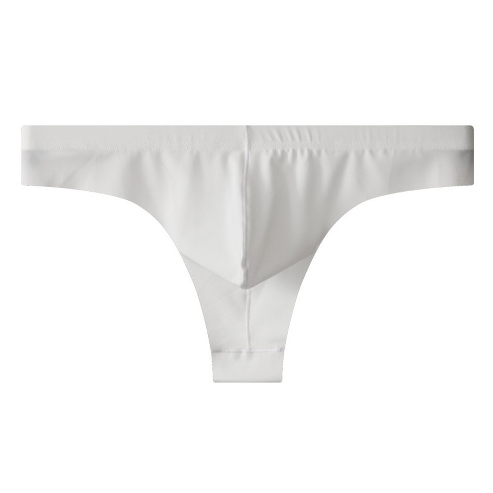 Hàng sẵn có Nam Ice Silk Thoáng Khí Mỏng Mềm Đồ Lót Quần Lót Quần Lót Thông G-String