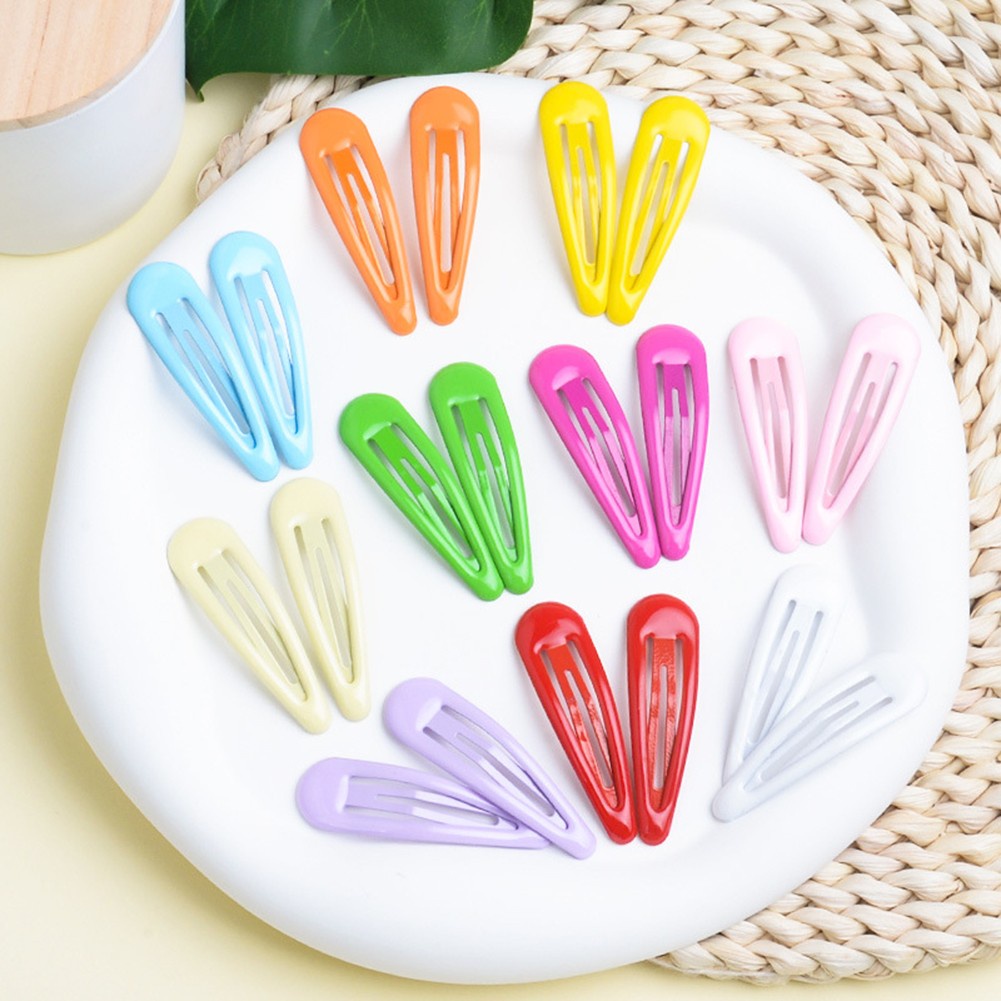 [Cosyh] Kẹp tóc màu kẹo Kẹp giọt nước đầy màu sắc gel kẹp tóc bb