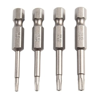 [Fuxin] 1 Chân Lục Giác 50mm 1 / 4 Từ Tính Năm Điểm Cho Mũi Tua Vít Torx Có Lỗ T8-T40