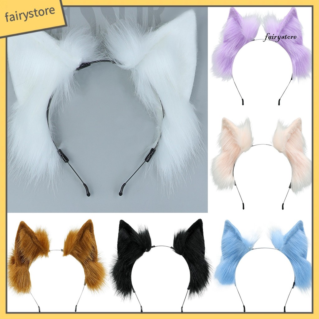 FYS Hoop Tai Mèo Handmade Khung Kim Loại, Dễ Uốn Cong - Phụ Kiện Chụp Ảnh Halloween