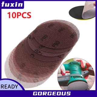 [Fuxin] 10 tờ Đĩa chà nhám lưới 5 Inch Giấy nhám bụi 80 đến 600 Grit