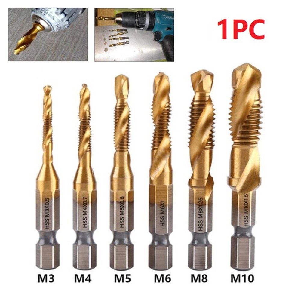 Có sẵn Mũi khoan vòi mạ Hex Shank Máy có ren Hợp chất cho M3-M10